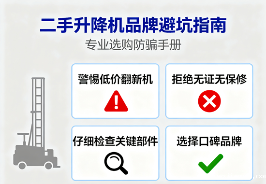 二手升降机品牌避坑指南：这些型号慎选！