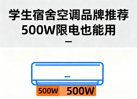 学生宿舍空调品牌推荐：500W限电也能用？现实与选择的平衡之道