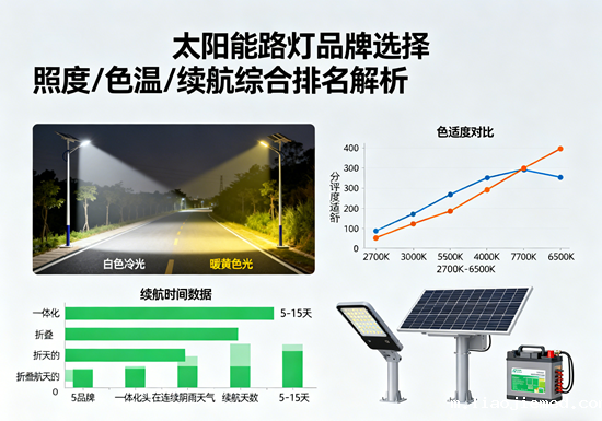 太阳能路灯品牌选择：照度/色温/续航综合排名解析